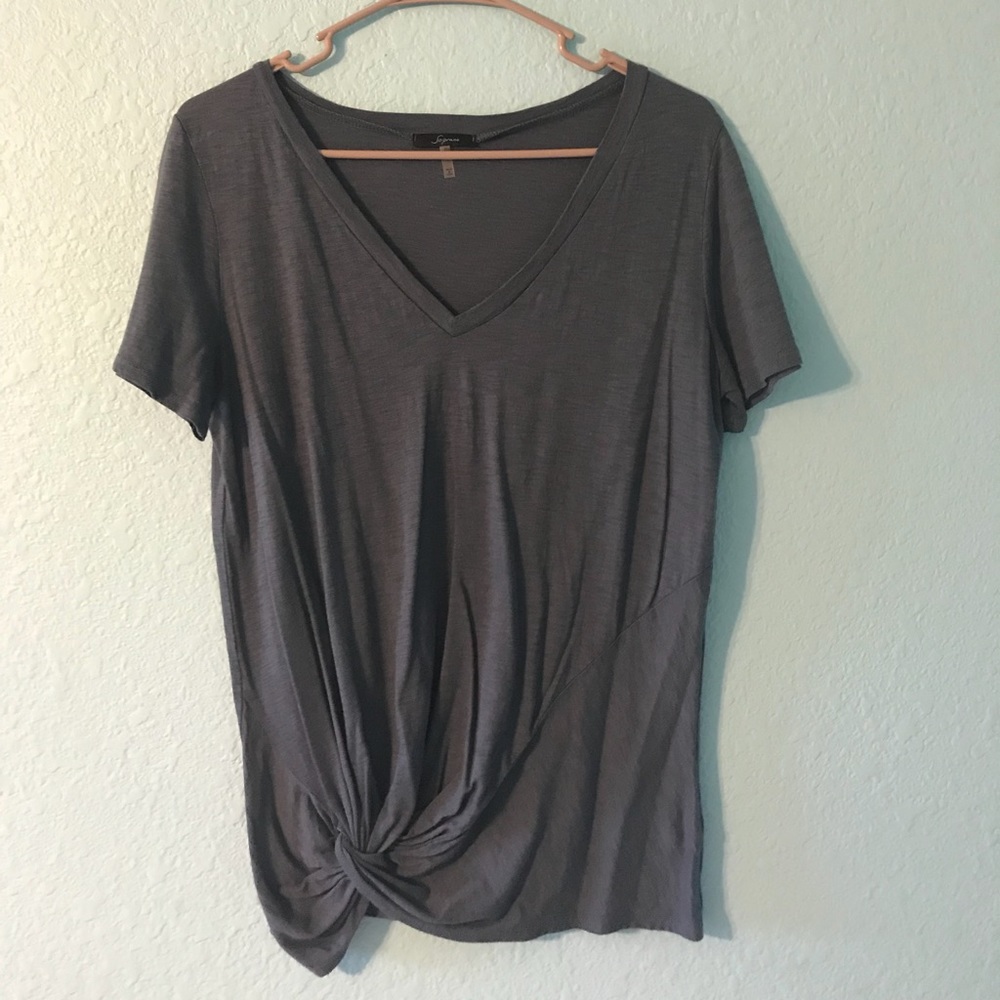 Blue Knotted Shirt